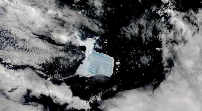 Антарктичний айсберг A23a утворює величезний басейн танення на поверхні, передвіщаючи неминучий розпад