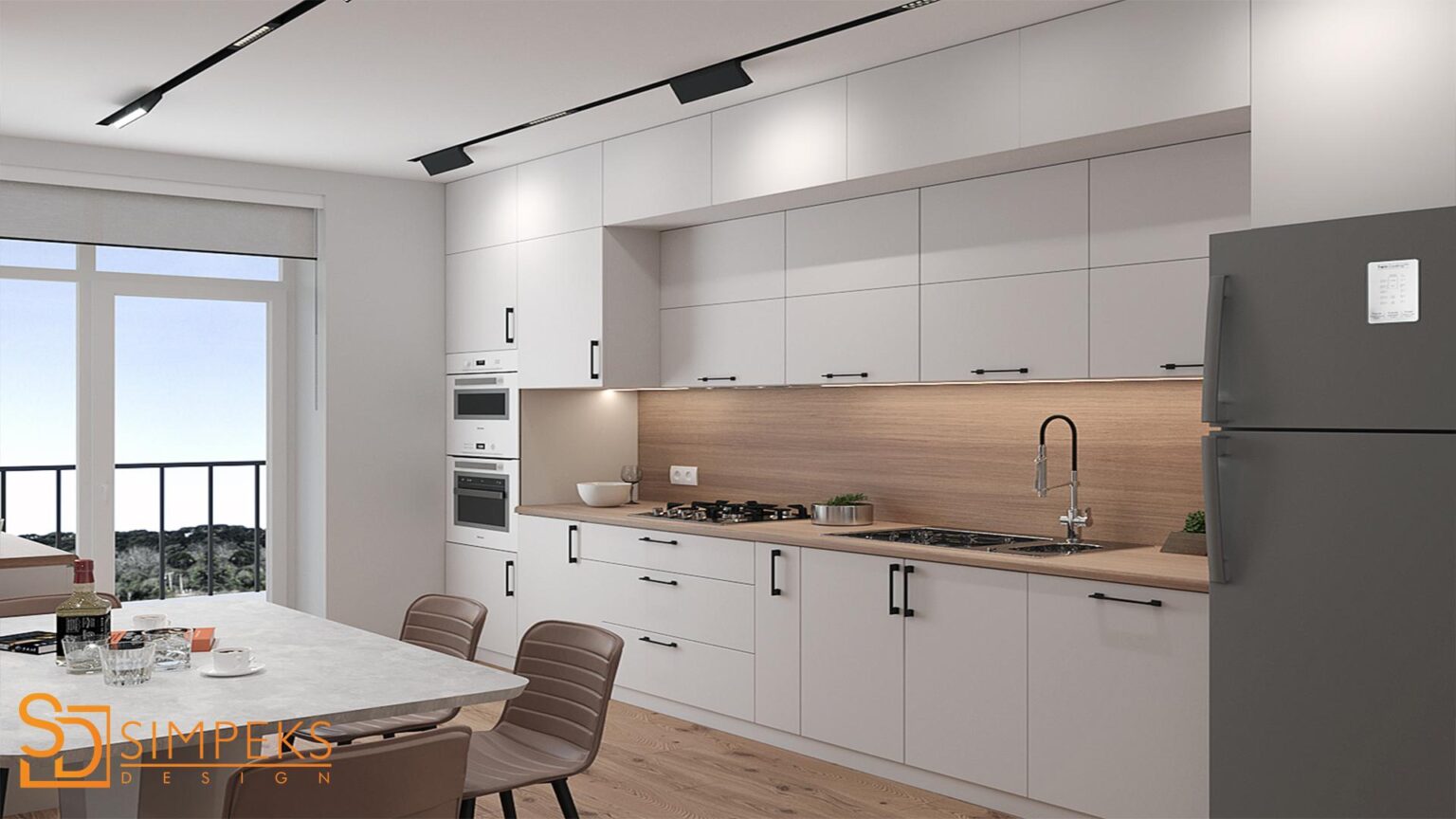 сучасна кухня з побутовою технікою